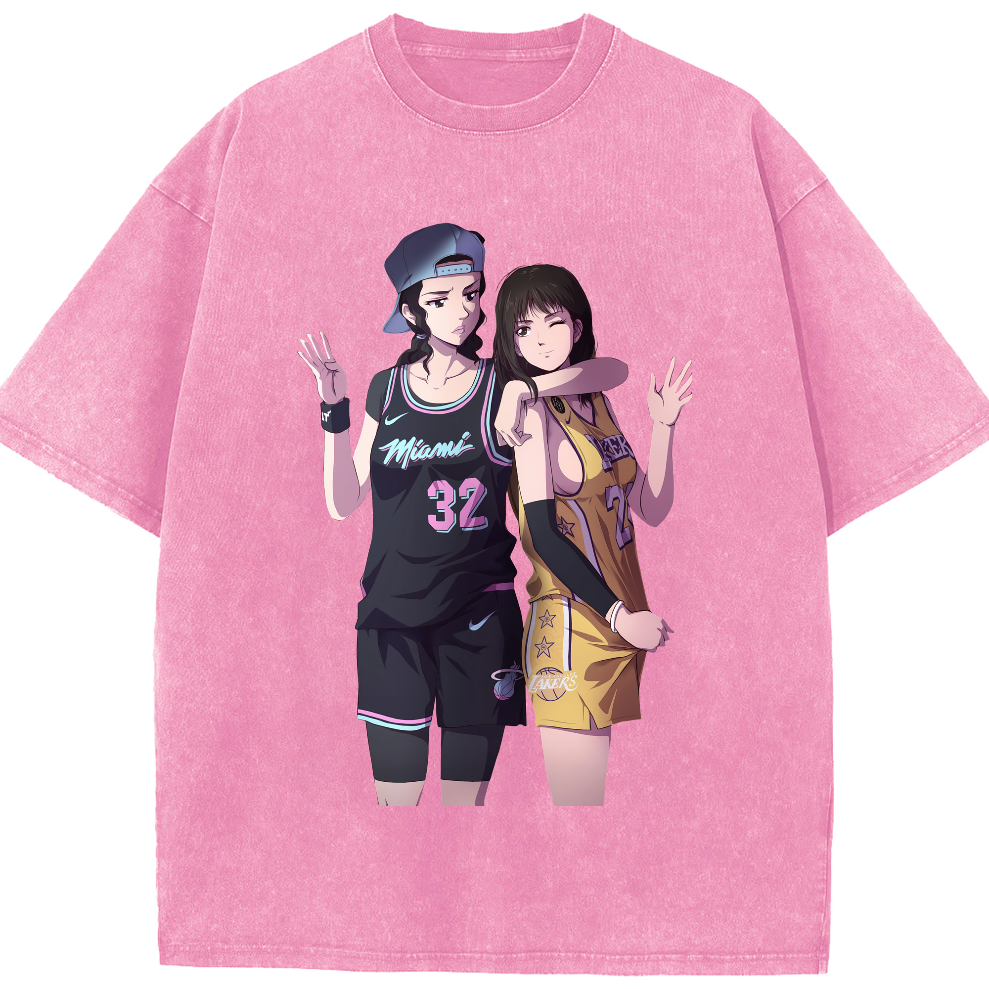（画像用） SLAM DUNK／スラムダンク 綿100% ヴィンテージ風 半袖Tシャツ（フロントプリント）